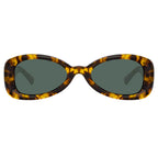 Dries Van Noten Men's Aviator Green Sunglasses