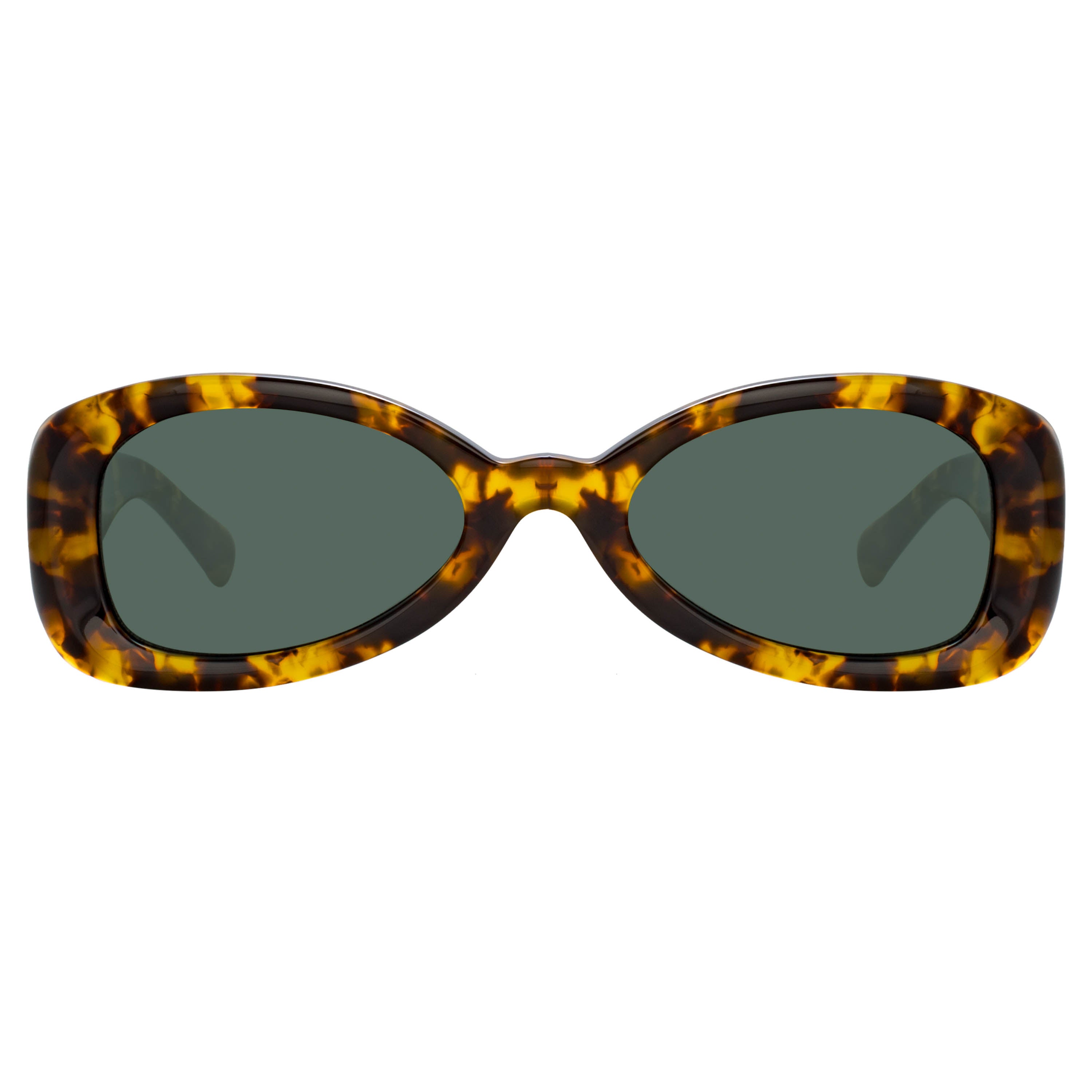 Dries Van Noten Men's Aviator Green Sunglasses