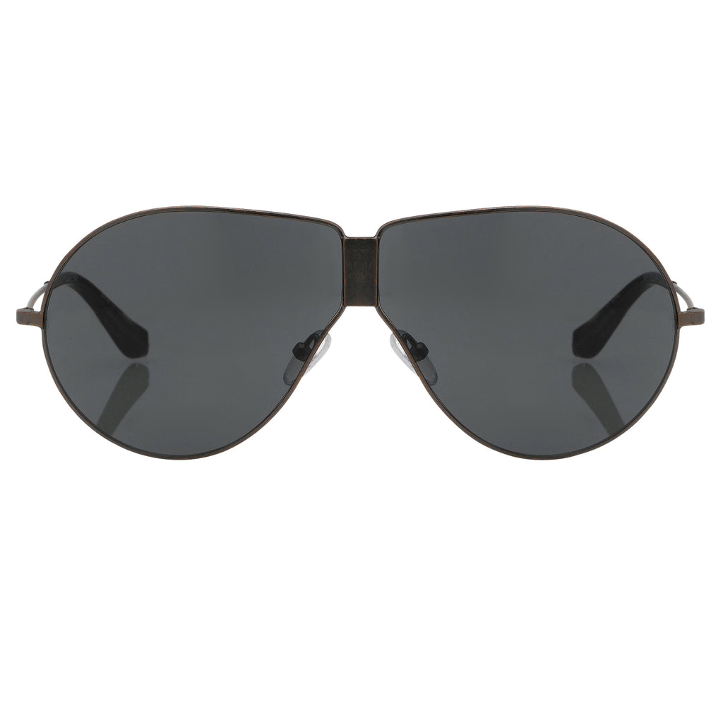 Dries Van Noten Men's Aviator Grey Sunglasses