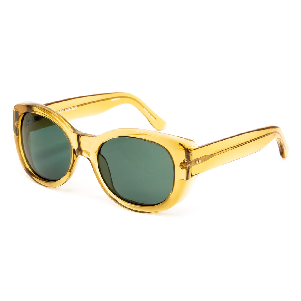 Dries Van Noten x Linda Farrow Yellow/Amber Sunglasses