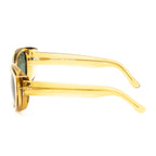 Dries Van Noten x Linda Farrow Yellow/Amber Sunglasses