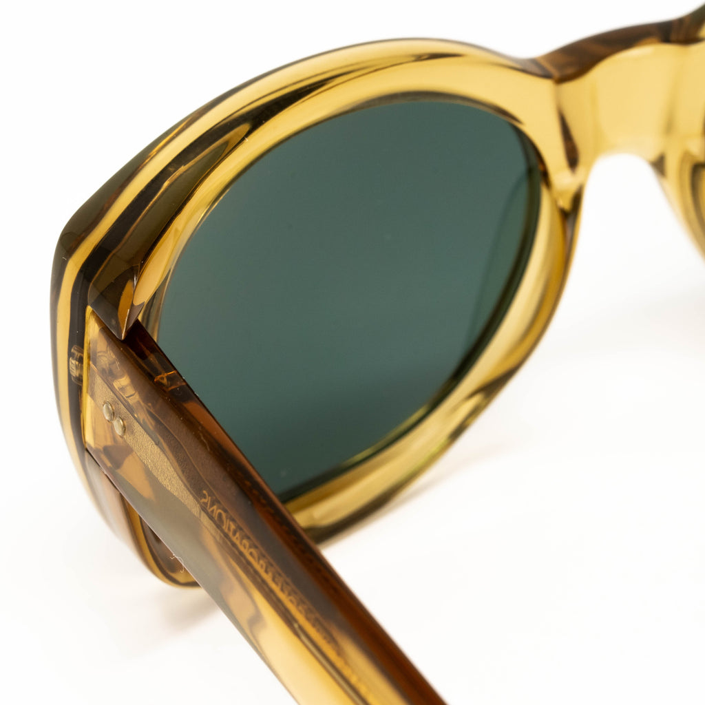 Dries Van Noten x Linda Farrow Yellow/Amber Sunglasses