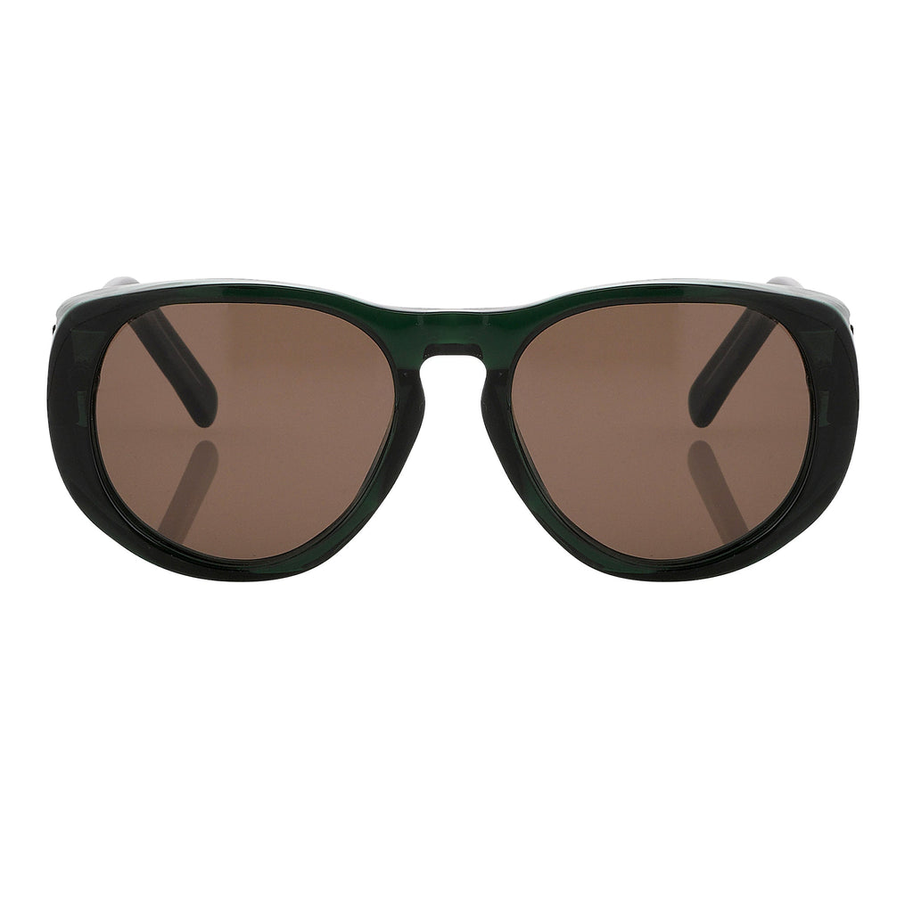 Dries Van Noten Unisex Round Brown Sunglasses