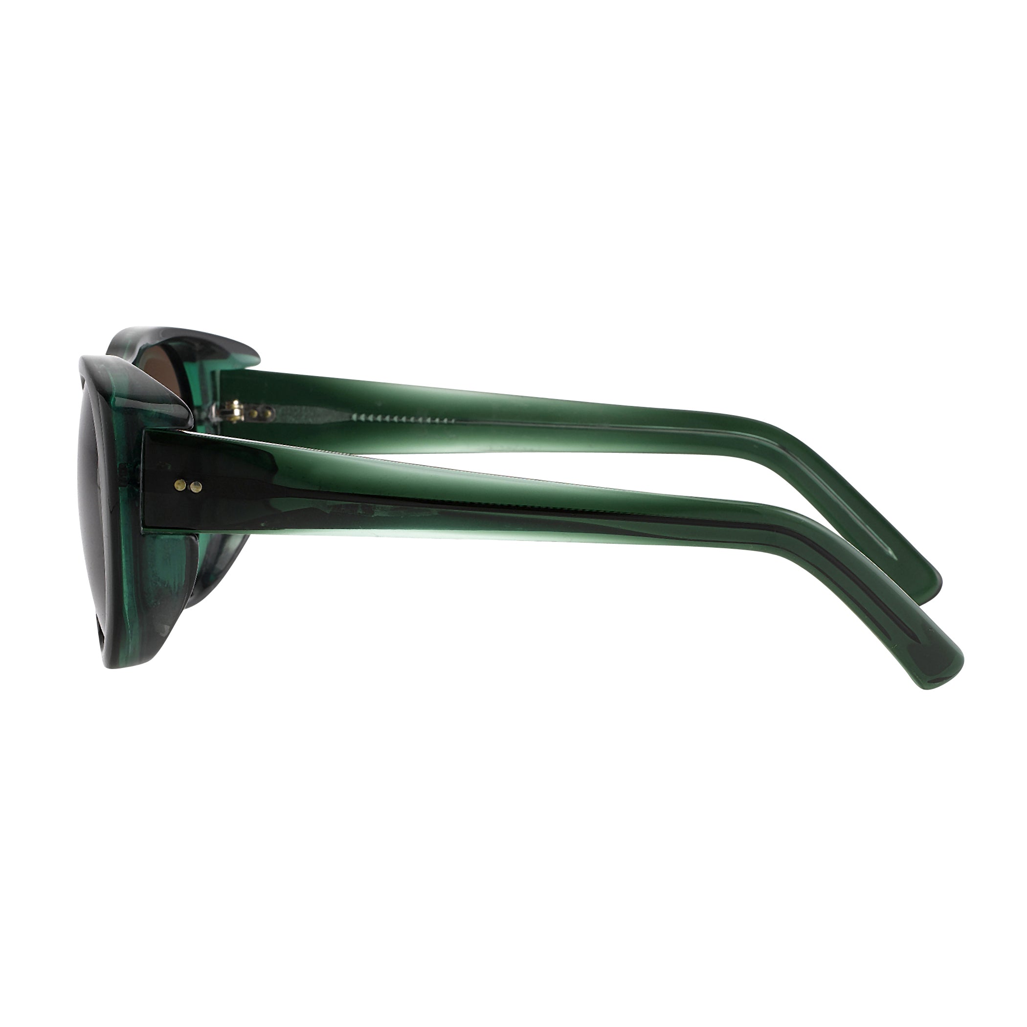 Dries Van Noten Unisex Round Brown Sunglasses