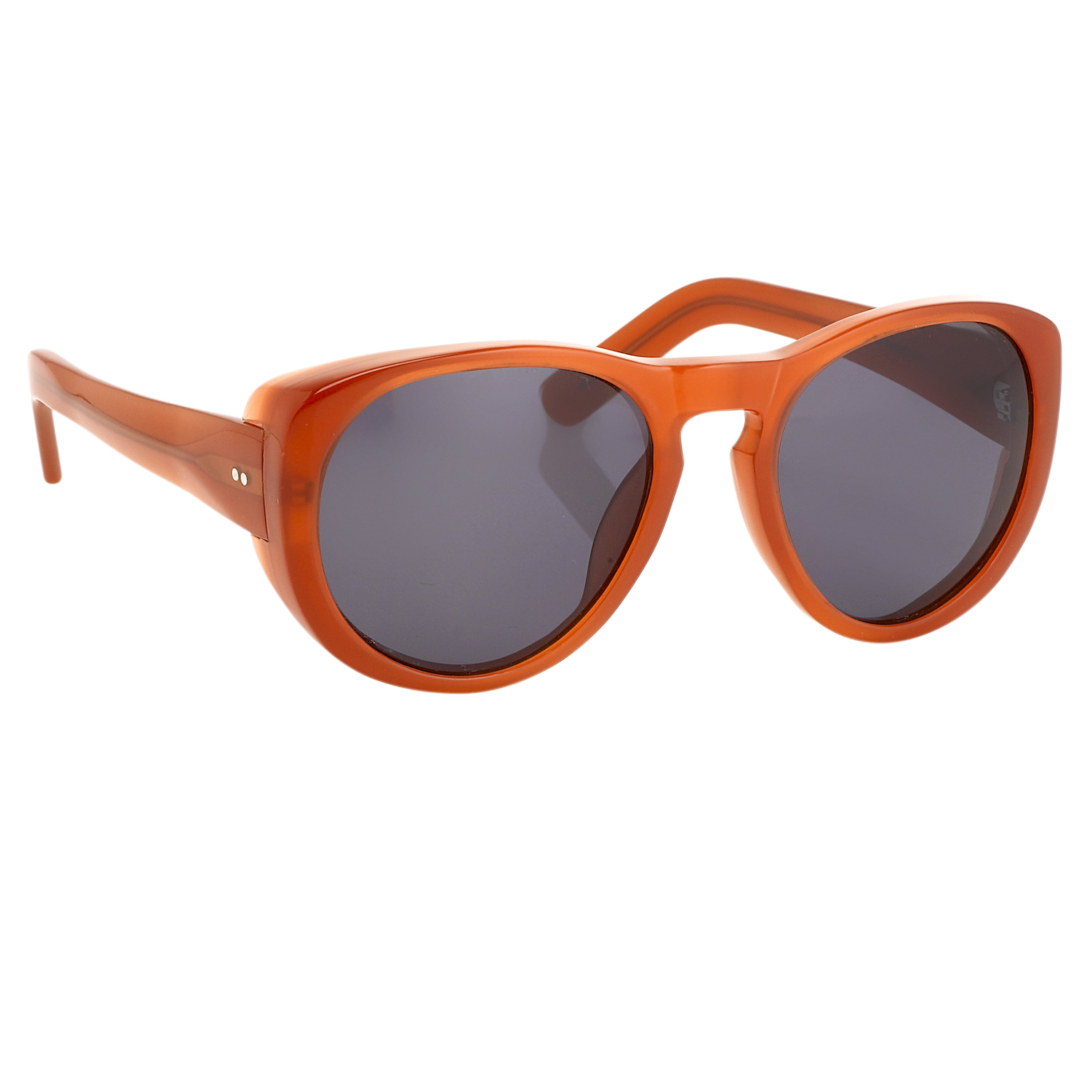 Dries Van Noten Unisex Round Grey Sunglasses