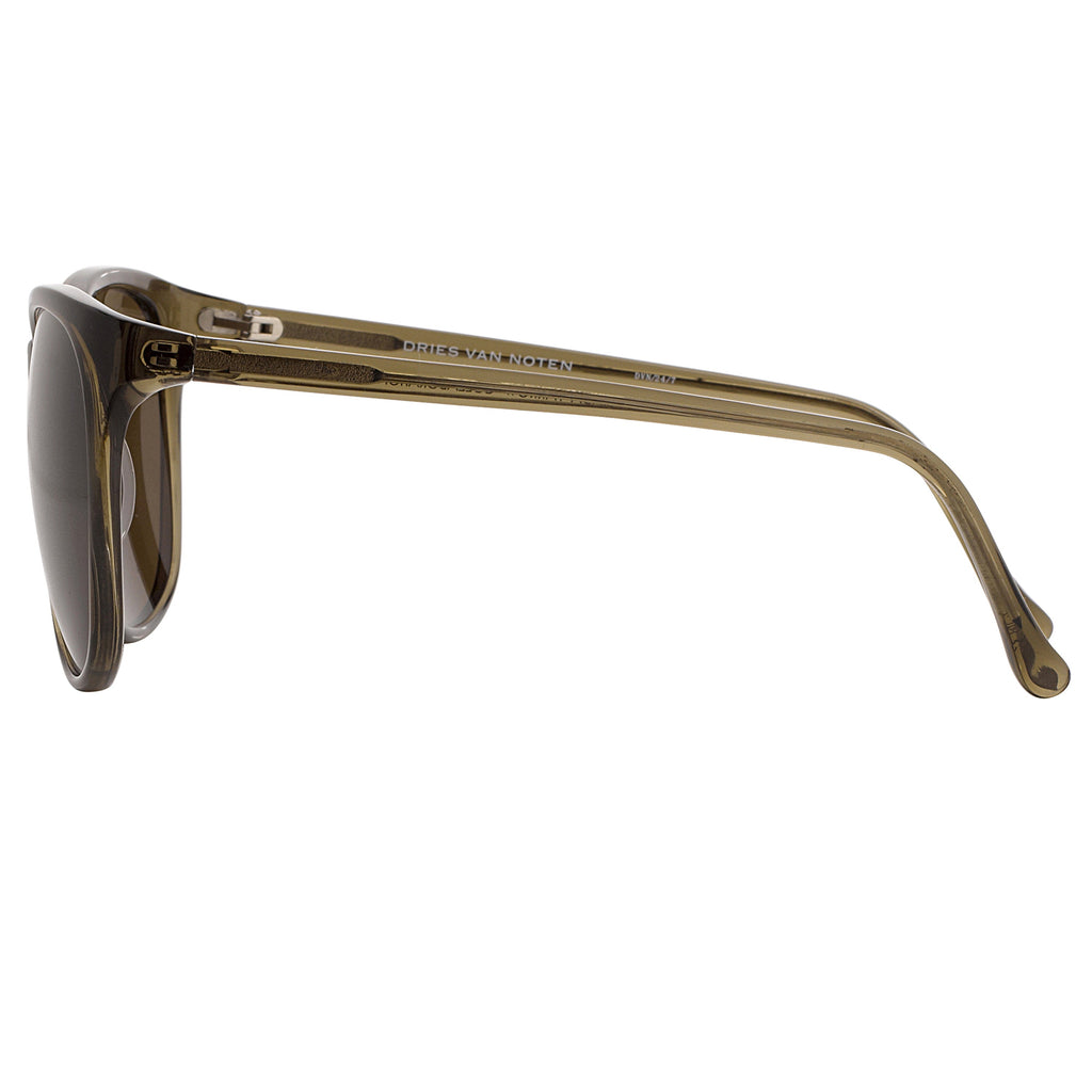 Dries Van Noten Unisex Square Brown Sunglasses