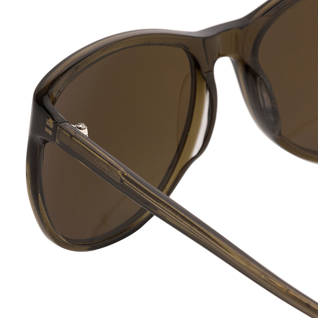 Dries Van Noten Unisex Square Brown Sunglasses