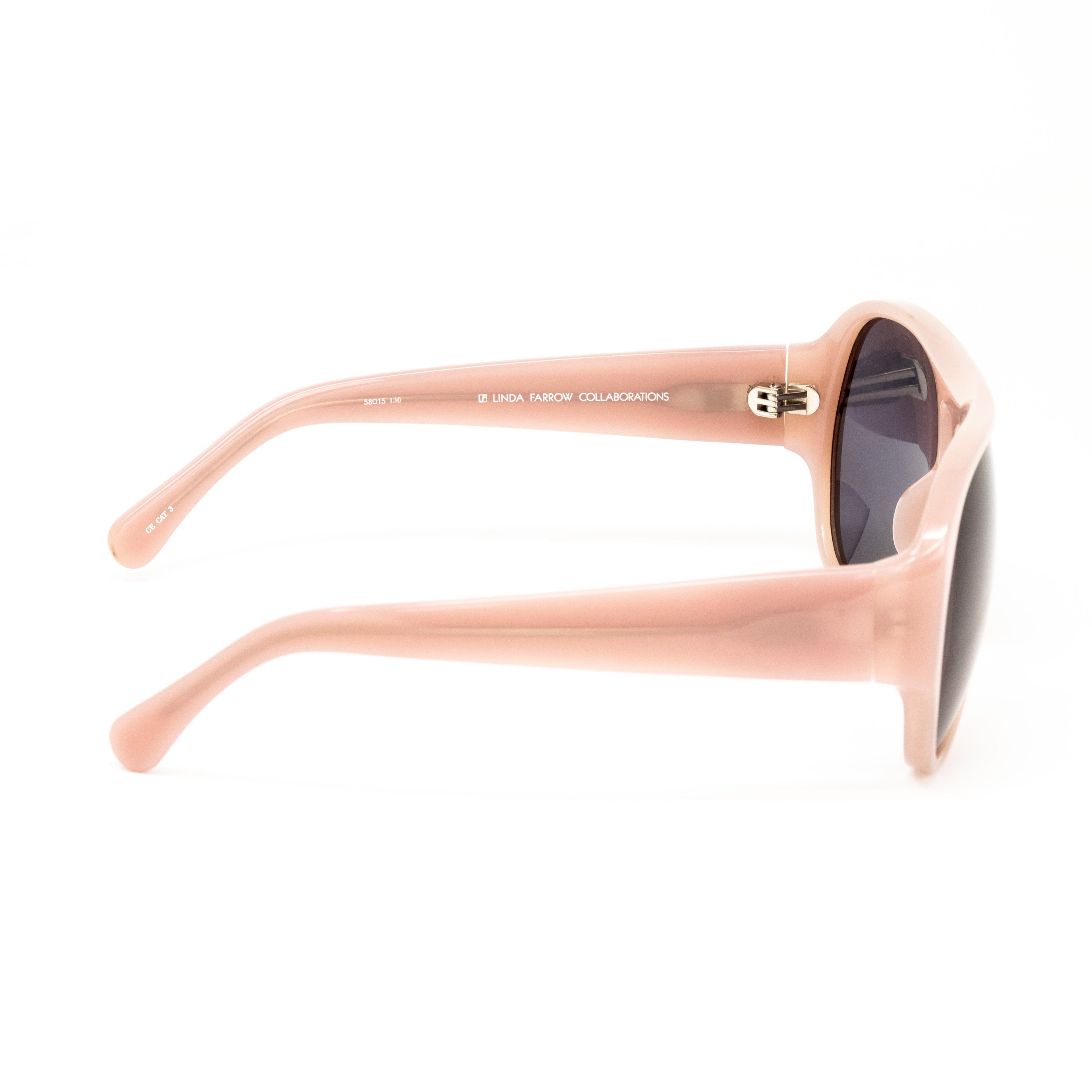 Dries Van Noten x Linda Farrow Pink Sunglasses