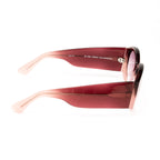 Dries Van Noten x Linda Farrow Burgundy Sunglasses