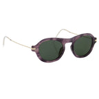Dries Van Noten Unisex Oval Grey Sunglasses
