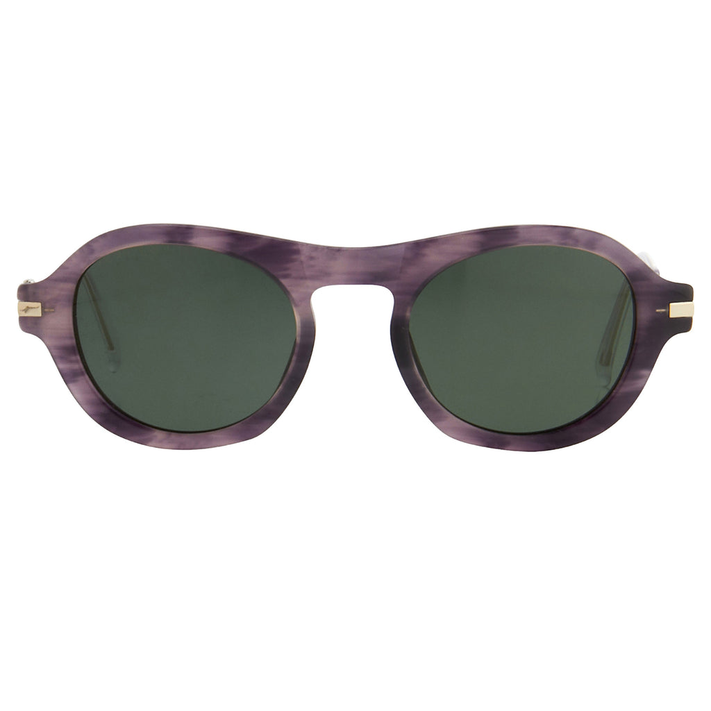 Dries Van Noten Unisex Oval Grey Sunglasses