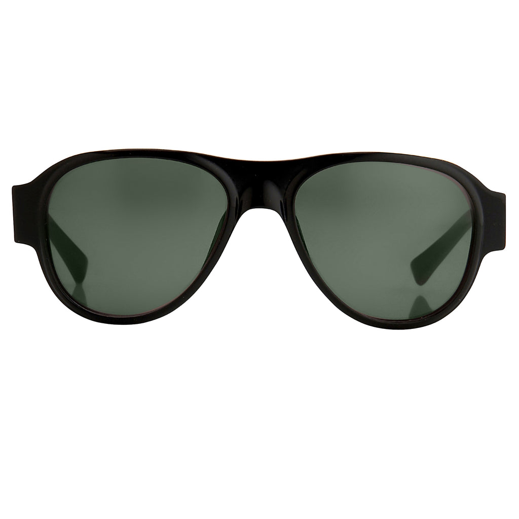 Dries Van Noten Unisex Oversized Brown Sunglasses