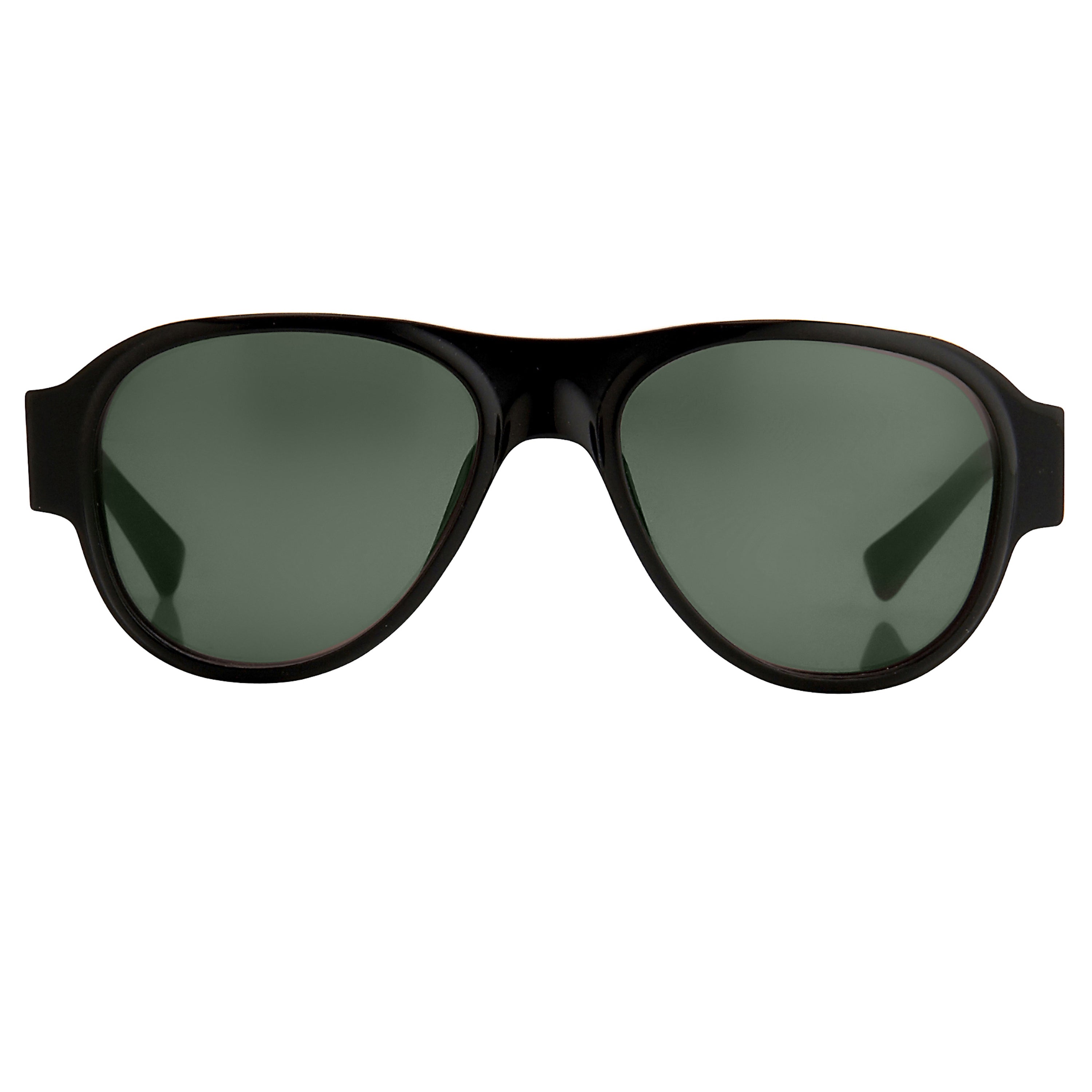 Dries Van Noten Unisex Oversized Brown Sunglasses
