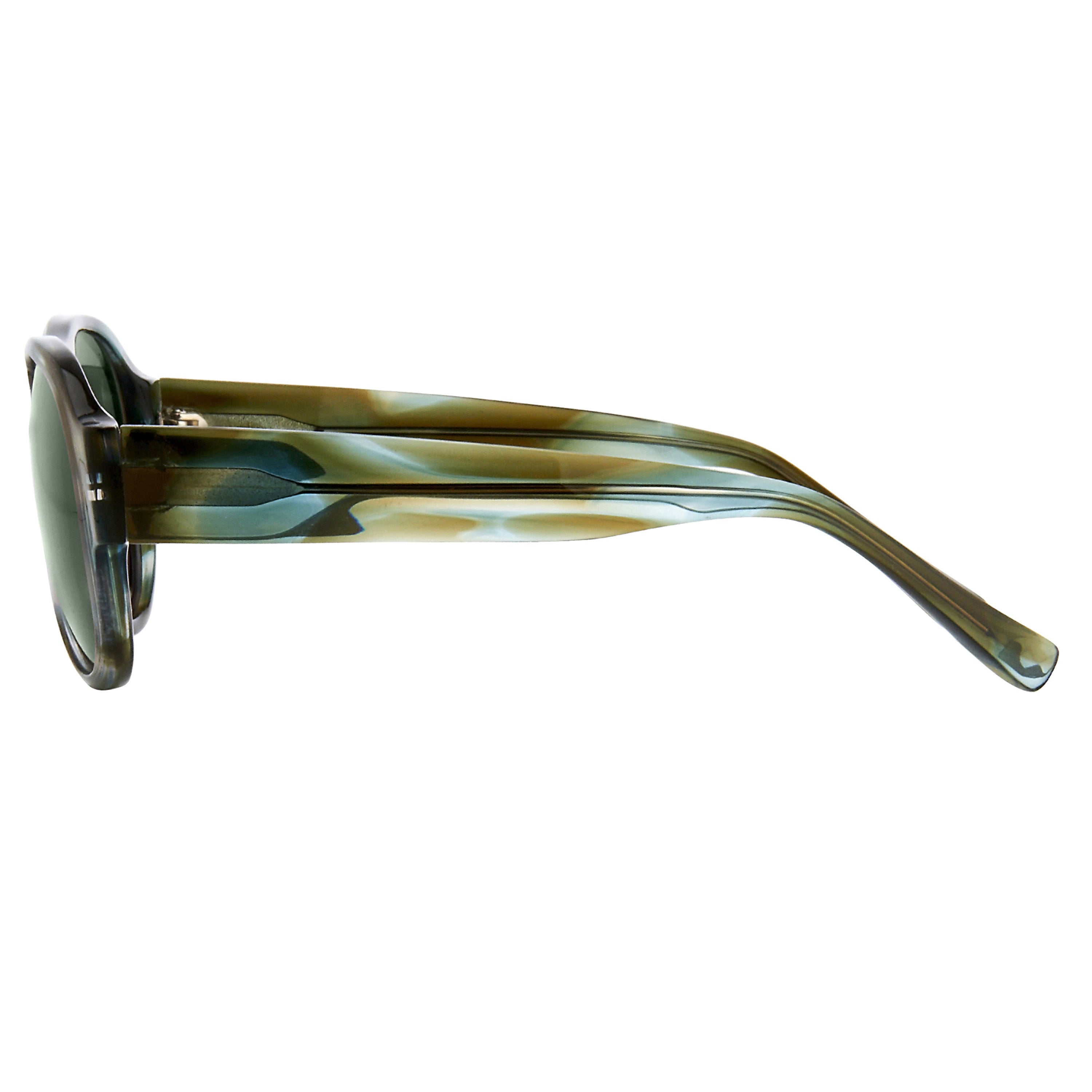 Dries Van Noten Unisex Oversized Brown Sunglasses
