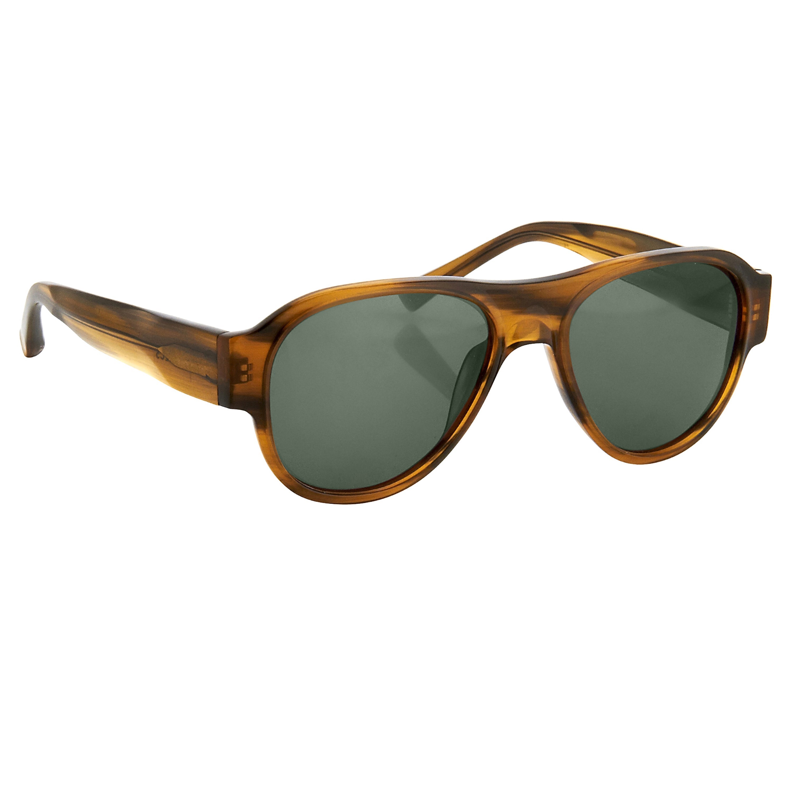 Dries Van Noten Unisex Oversized Brown Sunglasses