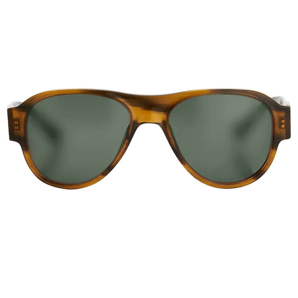 Dries Van Noten Unisex Oversized Brown Sunglasses