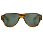 Dries Van Noten Unisex Oversized Brown Sunglasses