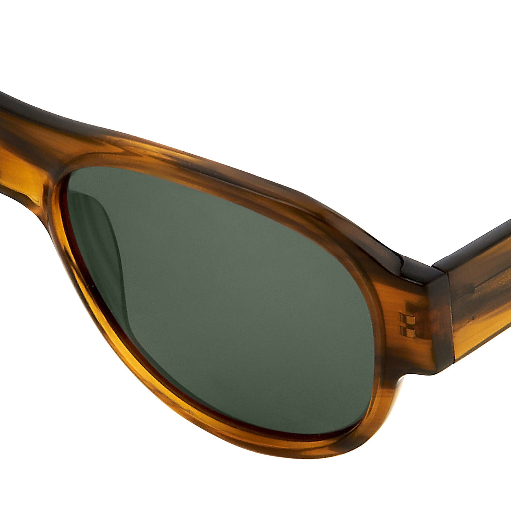 Dries Van Noten Unisex Oversized Brown Sunglasses