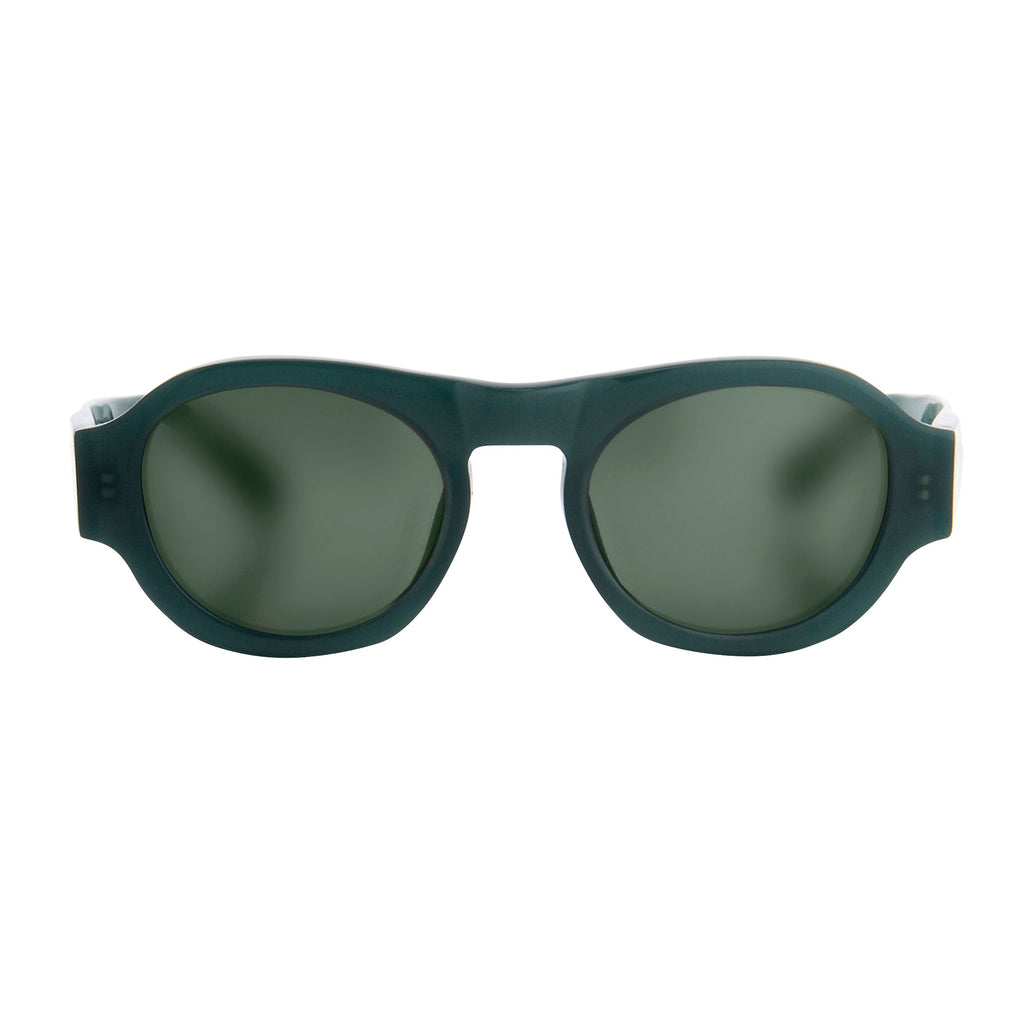 Dries Van Noten Unisex Round Brown Sunglasses