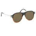 Dries Van Noten Unisex Round Brown Sunglasses