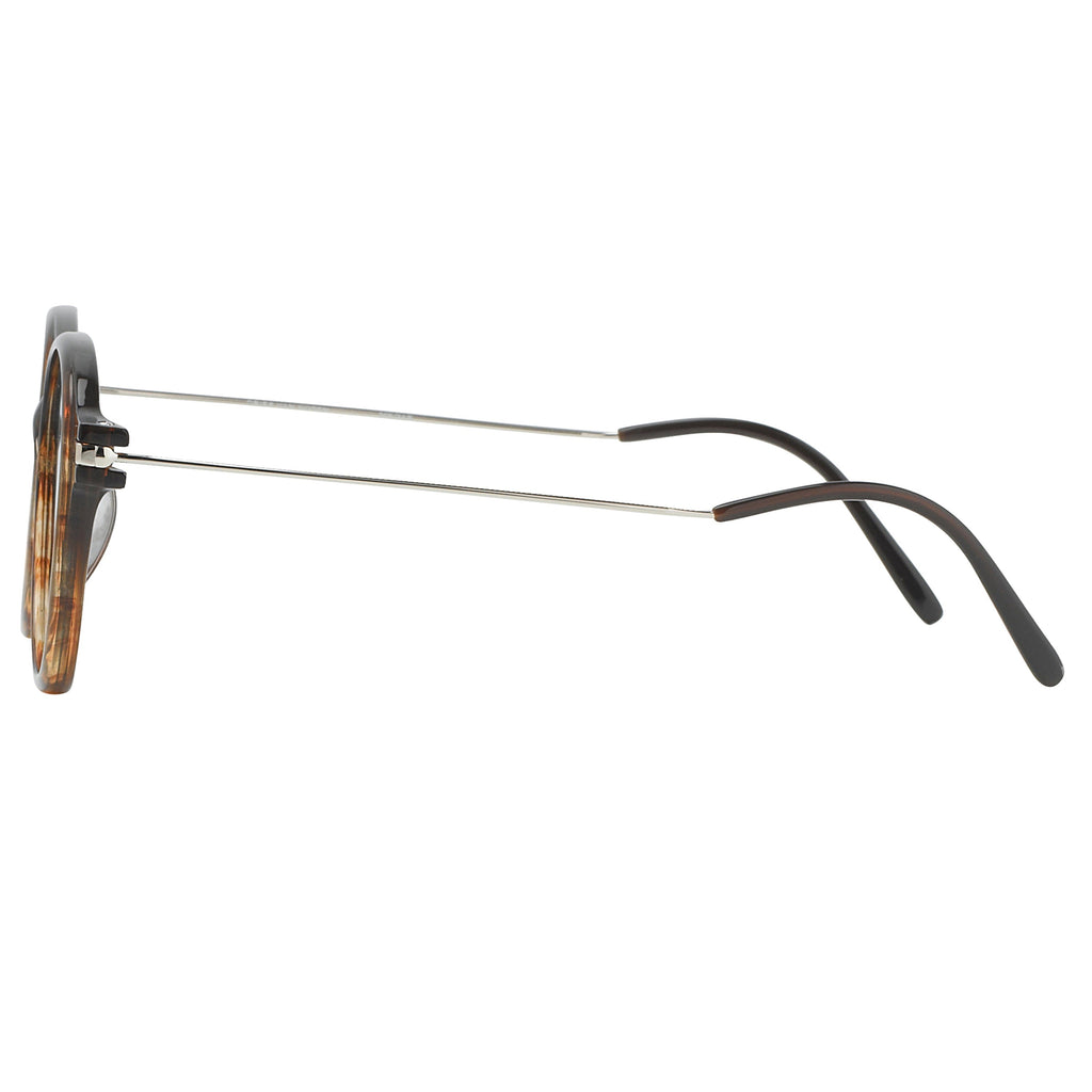 Dries Van Noten Unisex Round Brown Sunglasses