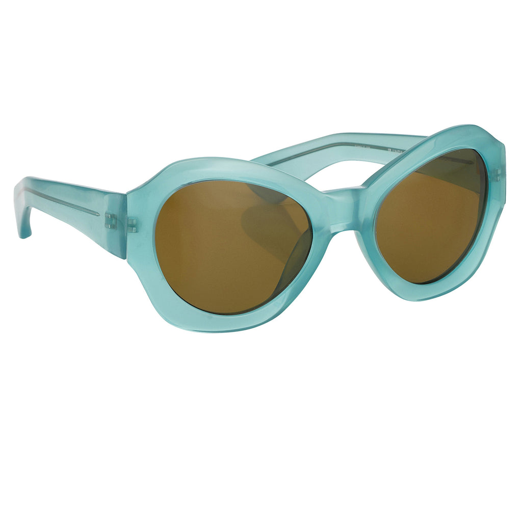 Dries Van Noten Unisex Oversized Brown Sunglasses