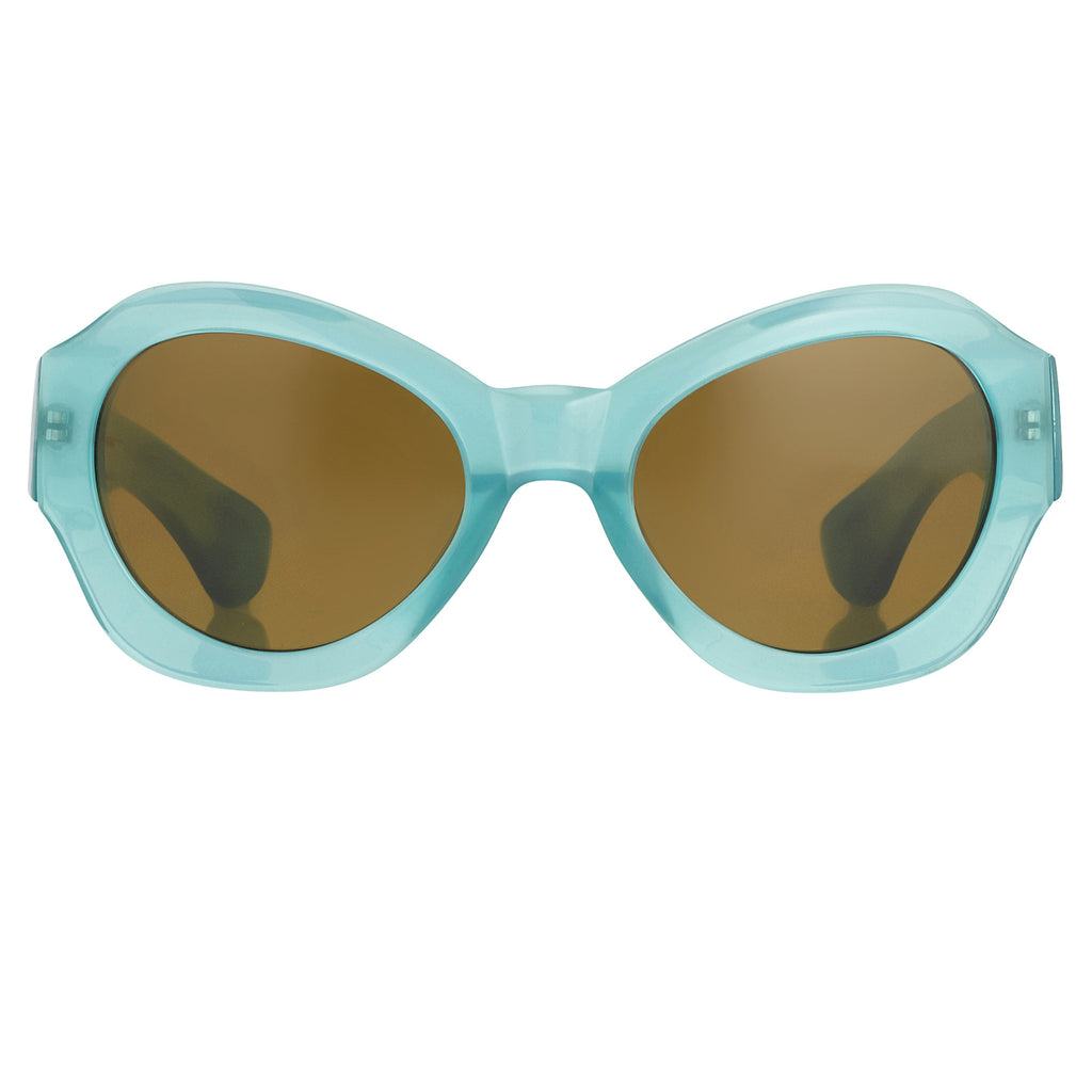 Dries Van Noten Unisex Oversized Brown Sunglasses