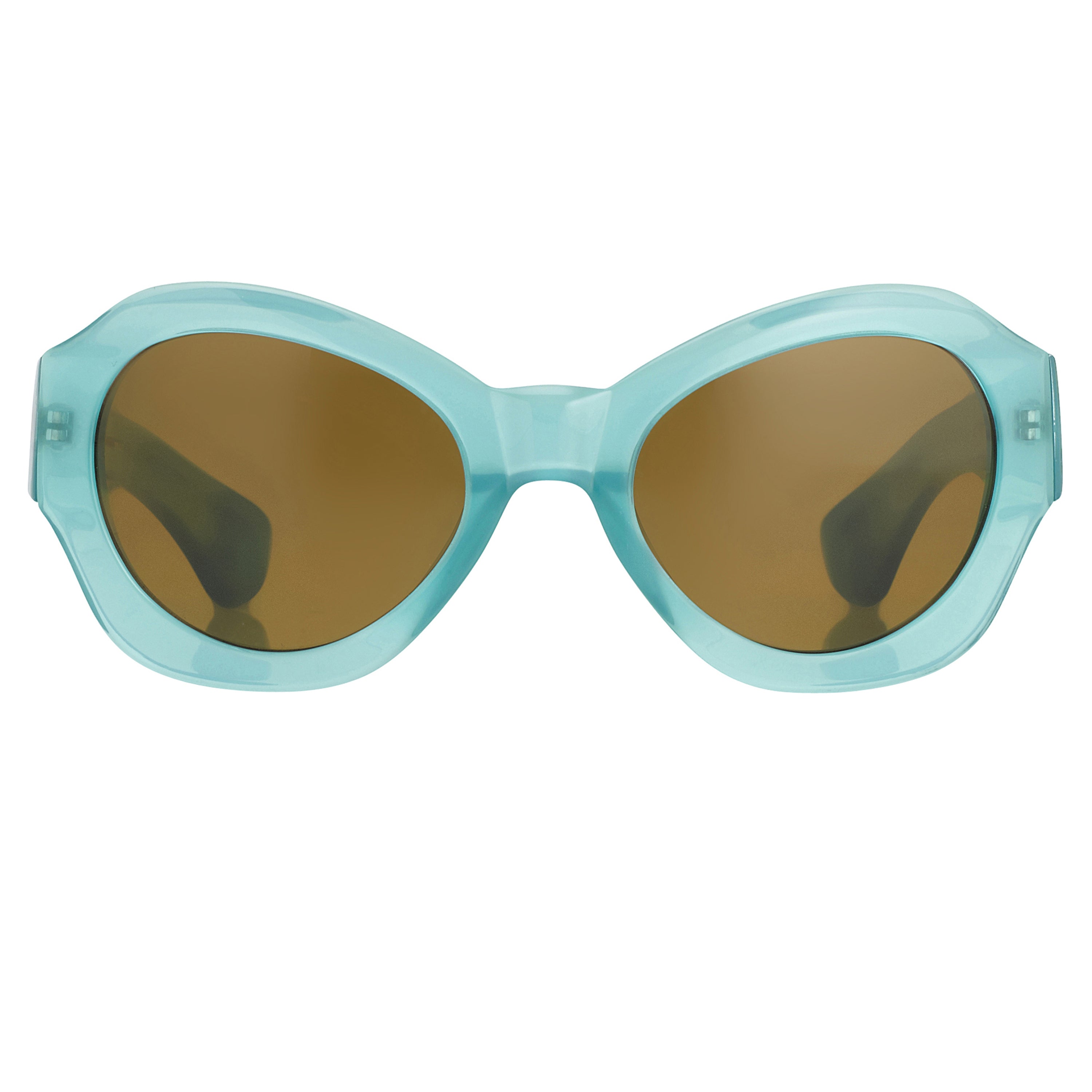 Dries Van Noten Unisex Oversized Brown Sunglasses