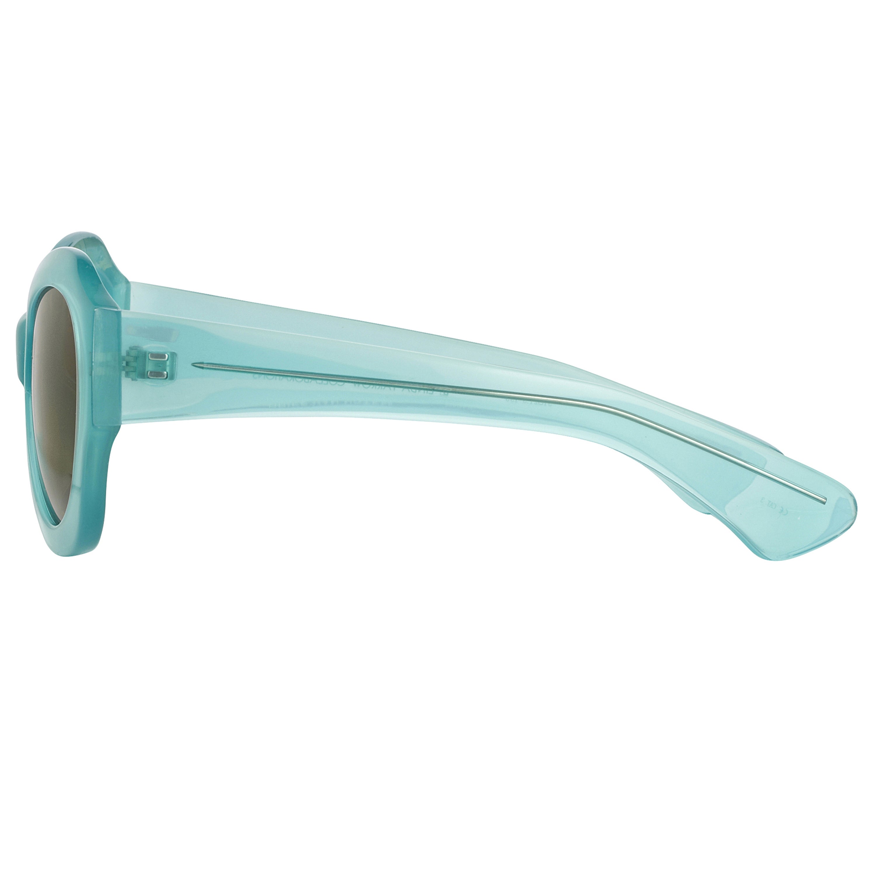 Dries Van Noten Unisex Oversized Brown Sunglasses