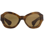 Dries Van Noten Unisex Oversized Brown Sunglasses