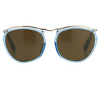 Dries Van Noten Ladies Round Brown Sunglasses
