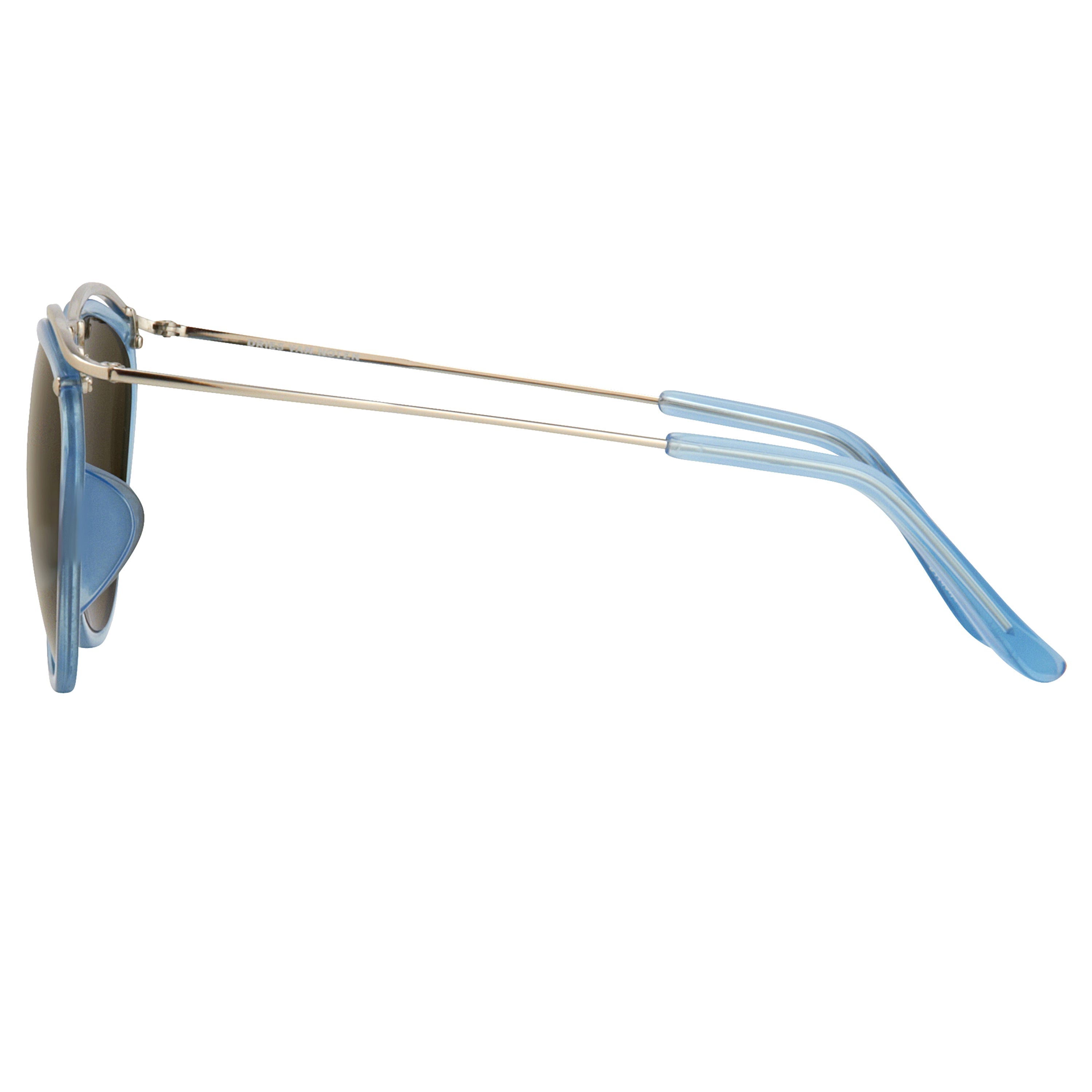 Dries Van Noten Ladies Round Brown Sunglasses