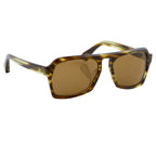 Dries Van Noten Unisex Square Yellow Sunglasses