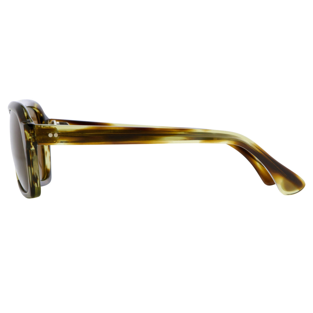 Dries Van Noten Unisex Square Yellow Sunglasses