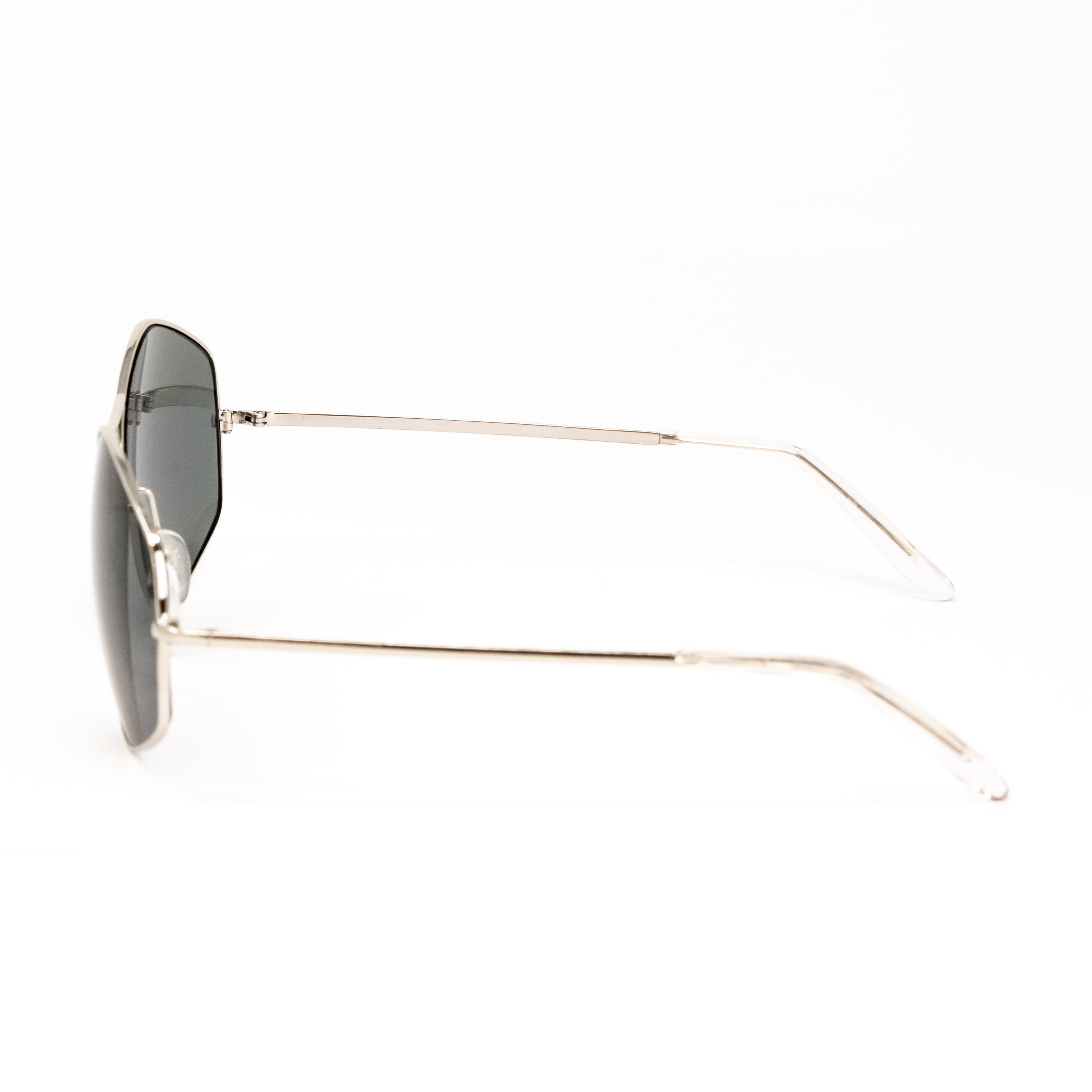 Dries Van Noten x Linda Farrow Silver Sunglasses
