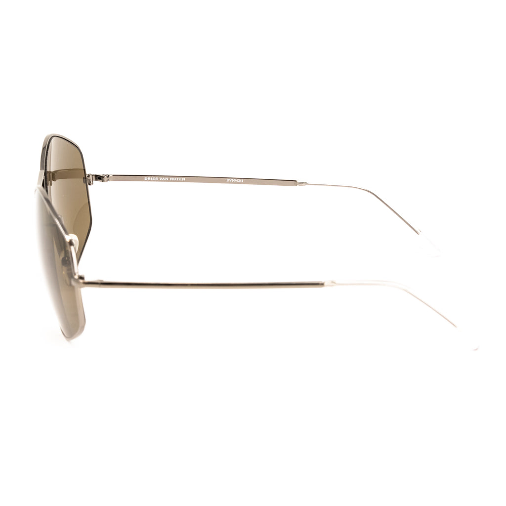 Dries Van Noten x Linda Farrow Brown Sunglasses