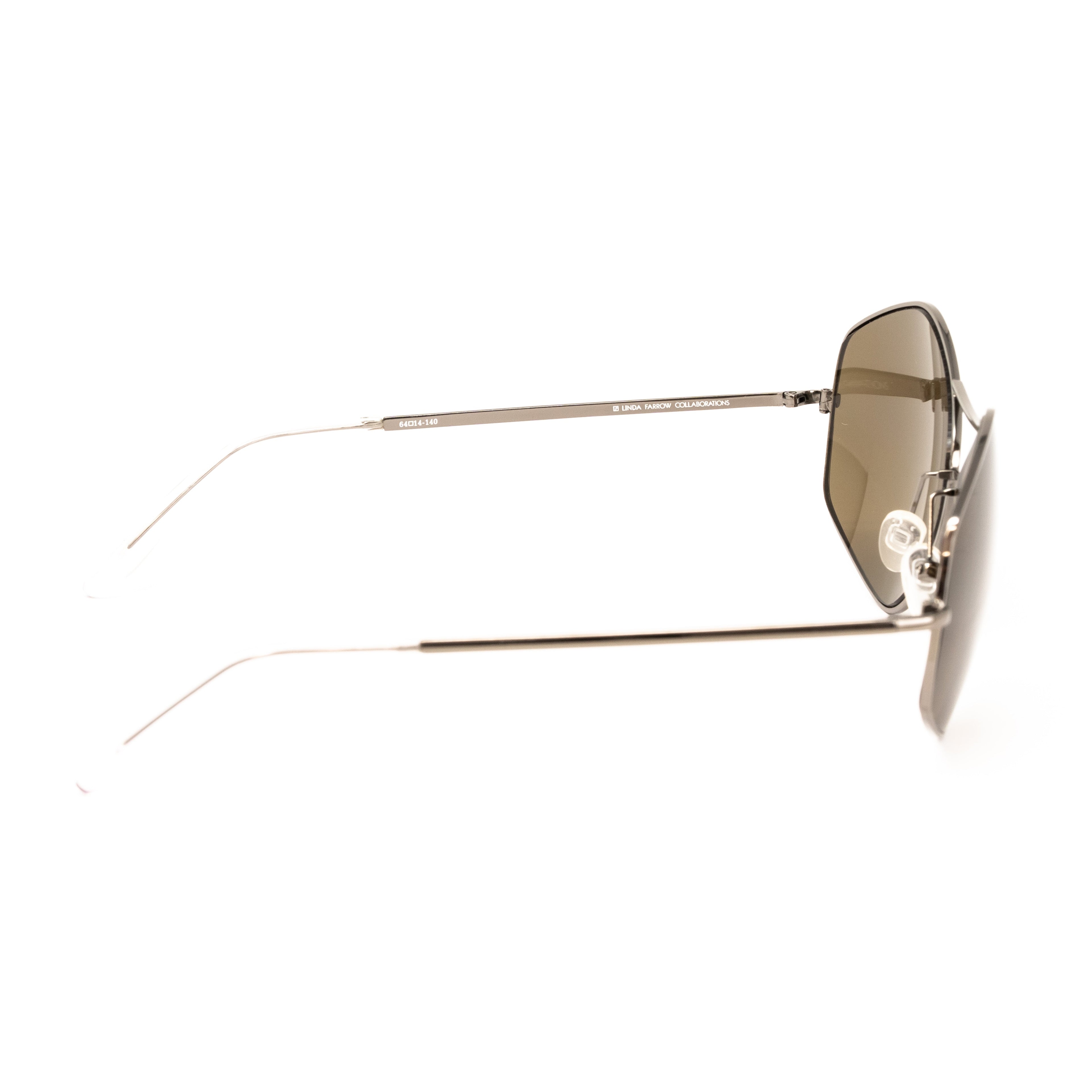 Dries Van Noten x Linda Farrow Brown Sunglasses