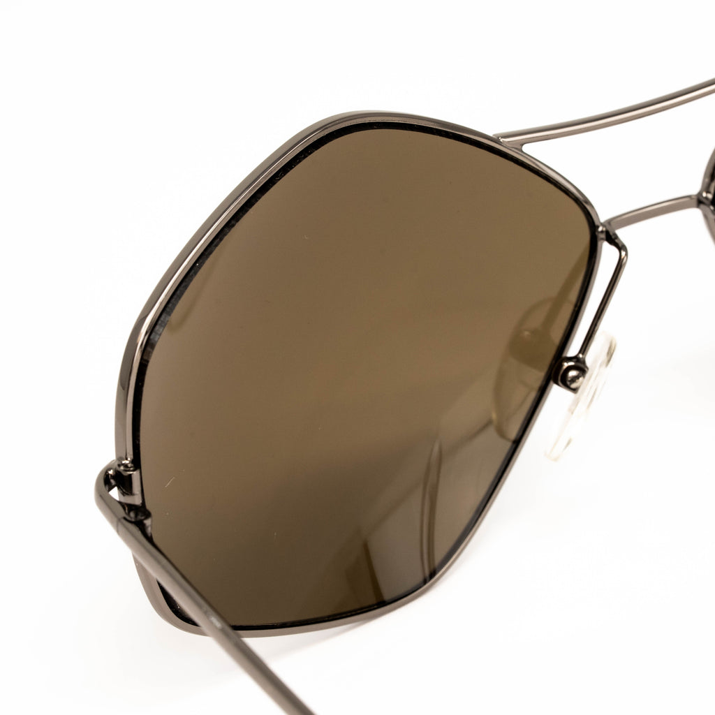 Dries Van Noten x Linda Farrow Brown Sunglasses