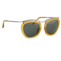 Dries Van Noten Ladies Round Grey Sunglasses