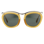 Dries Van Noten Ladies Round Grey Sunglasses