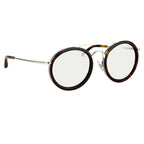 Dries Van Noten Unisex Aviator Clear Sunglasses