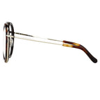 Dries Van Noten Unisex Aviator Clear Sunglasses