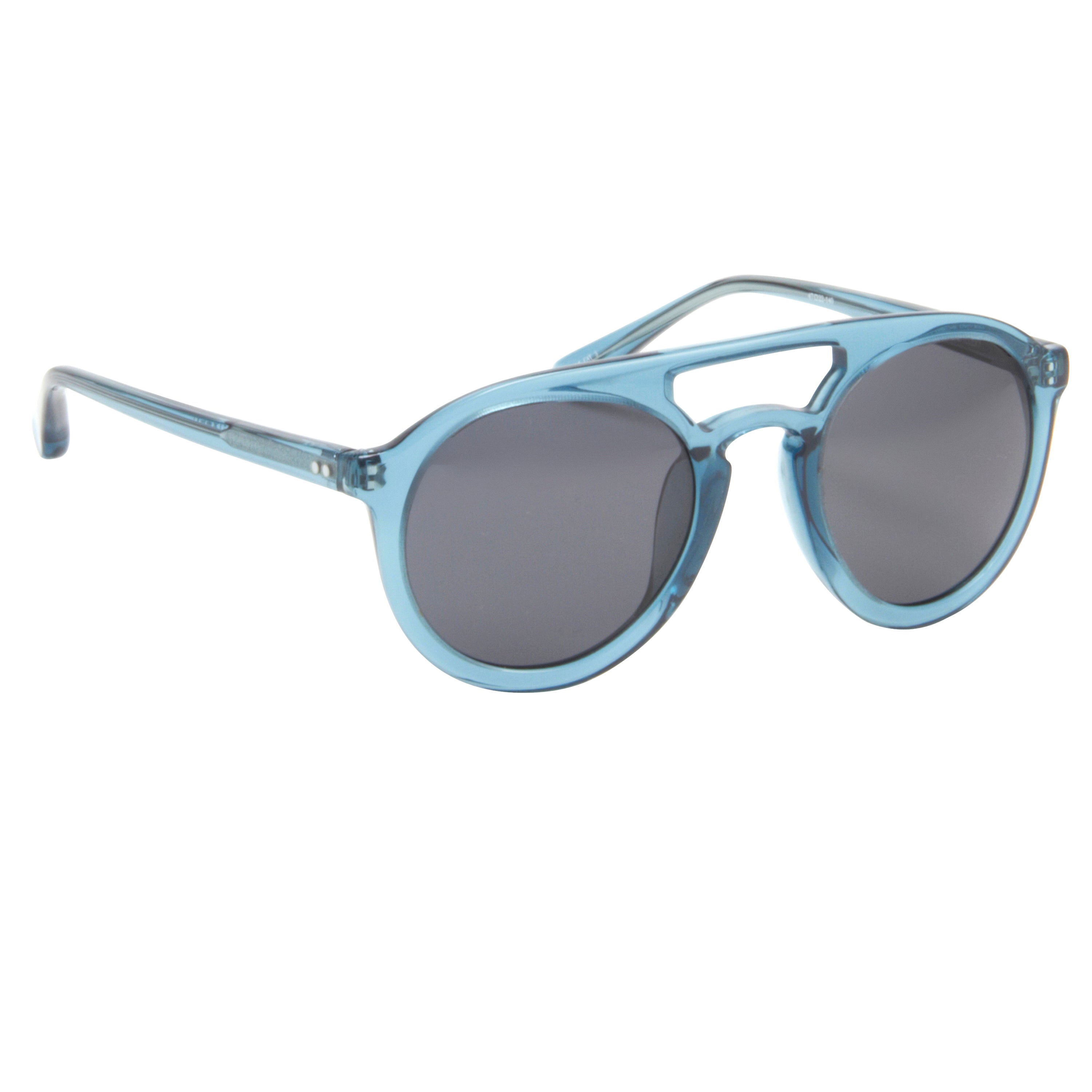 Dries Van Noten Unisex Round Grey Sunglasses