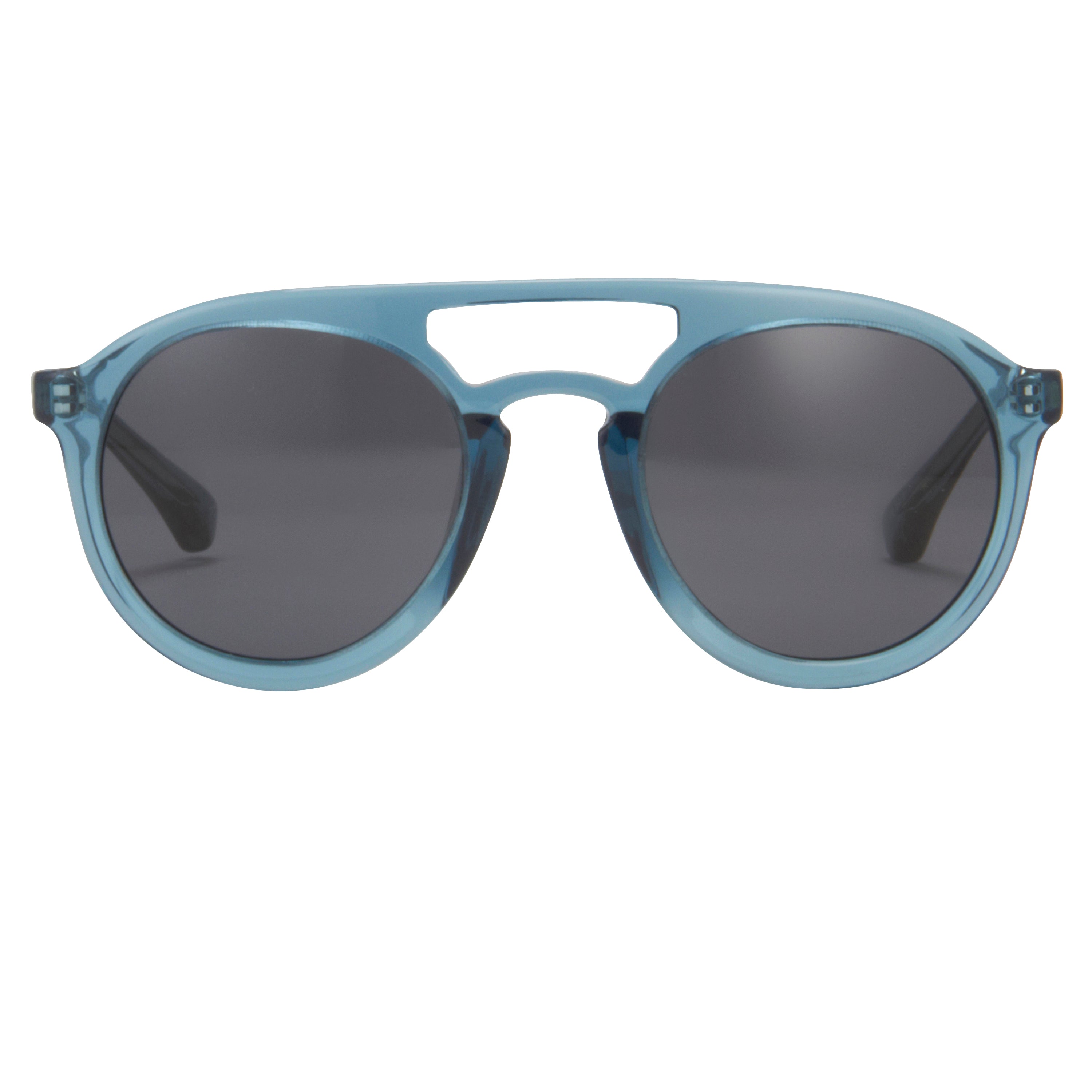 Dries Van Noten Unisex Round Grey Sunglasses