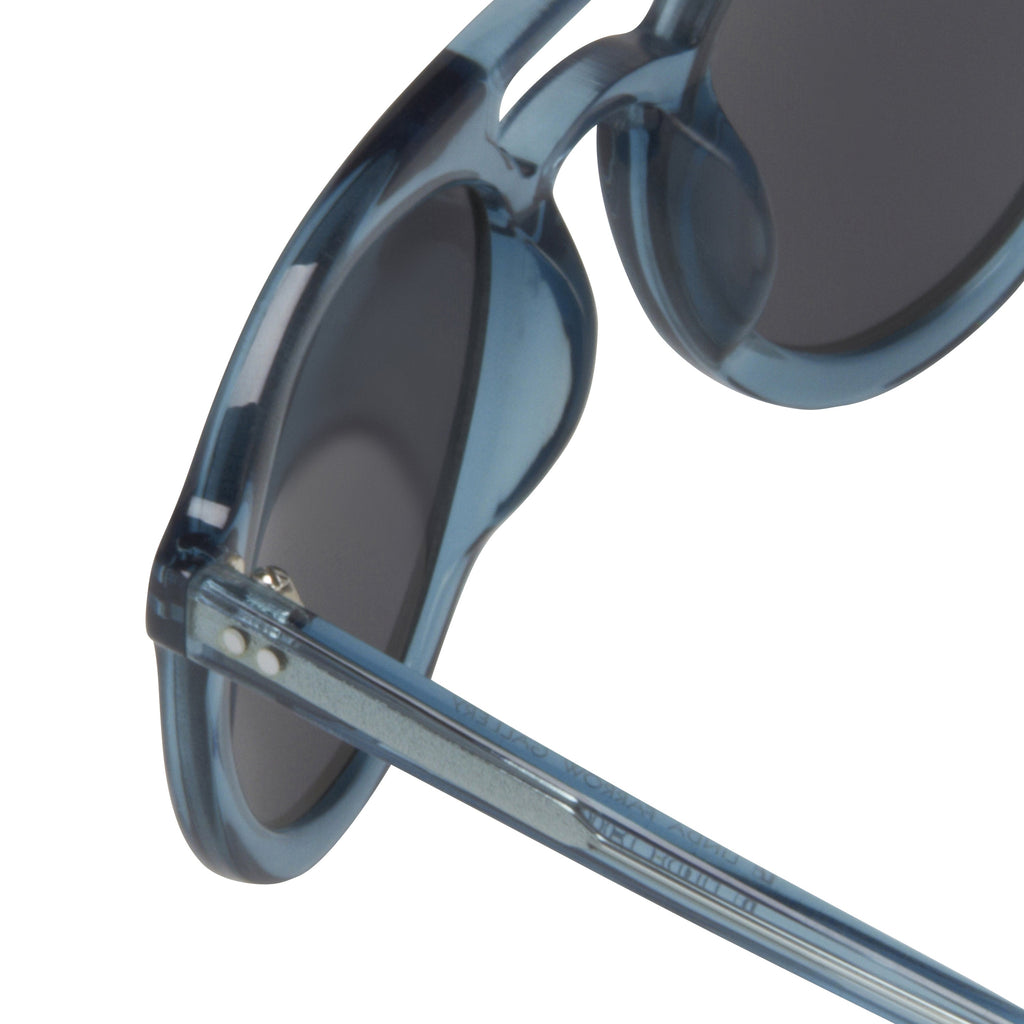 Dries Van Noten Unisex Round Grey Sunglasses