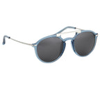Dries Van Noten Unisex Round Grey Sunglasses