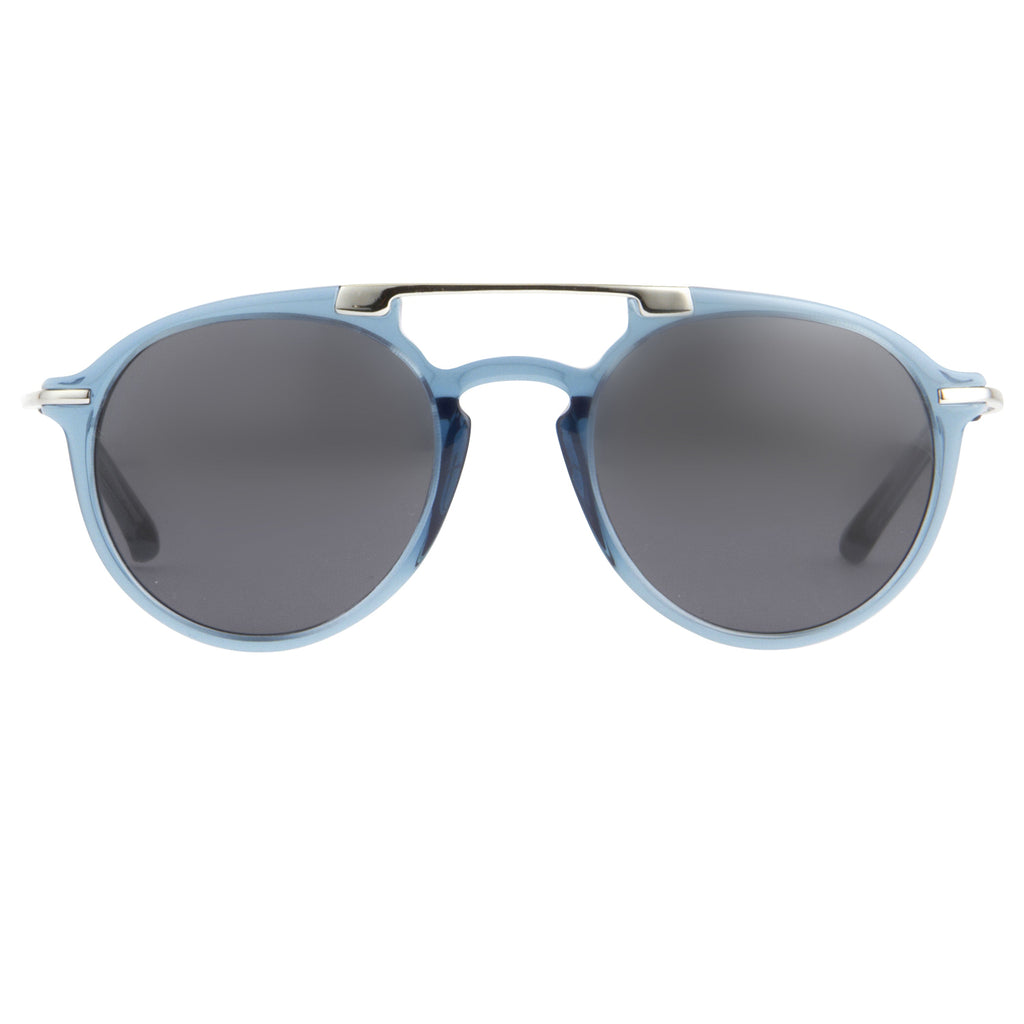 Dries Van Noten Unisex Round Grey Sunglasses
