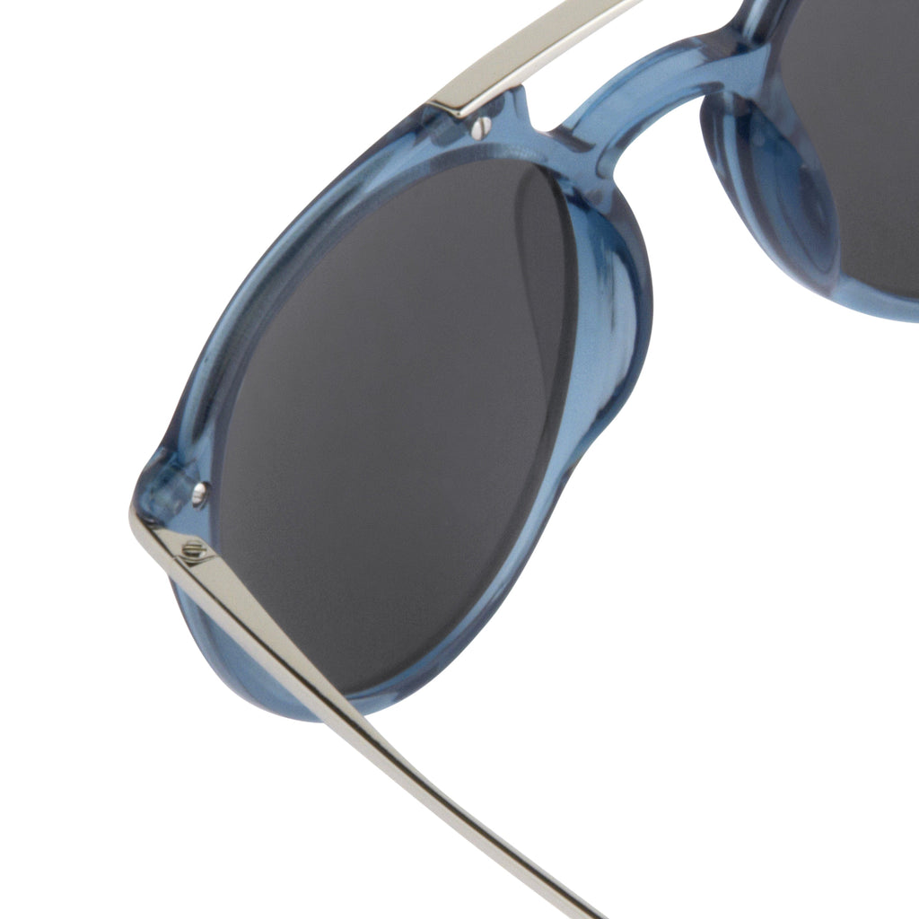 Dries Van Noten Unisex Round Grey Sunglasses