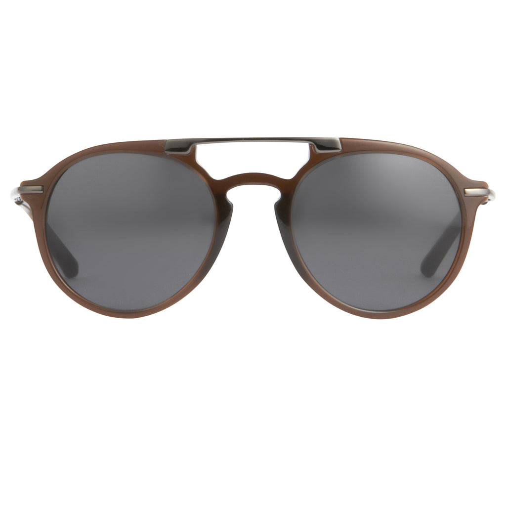 Dries Van Noten Unisex Round Grey Sunglasses