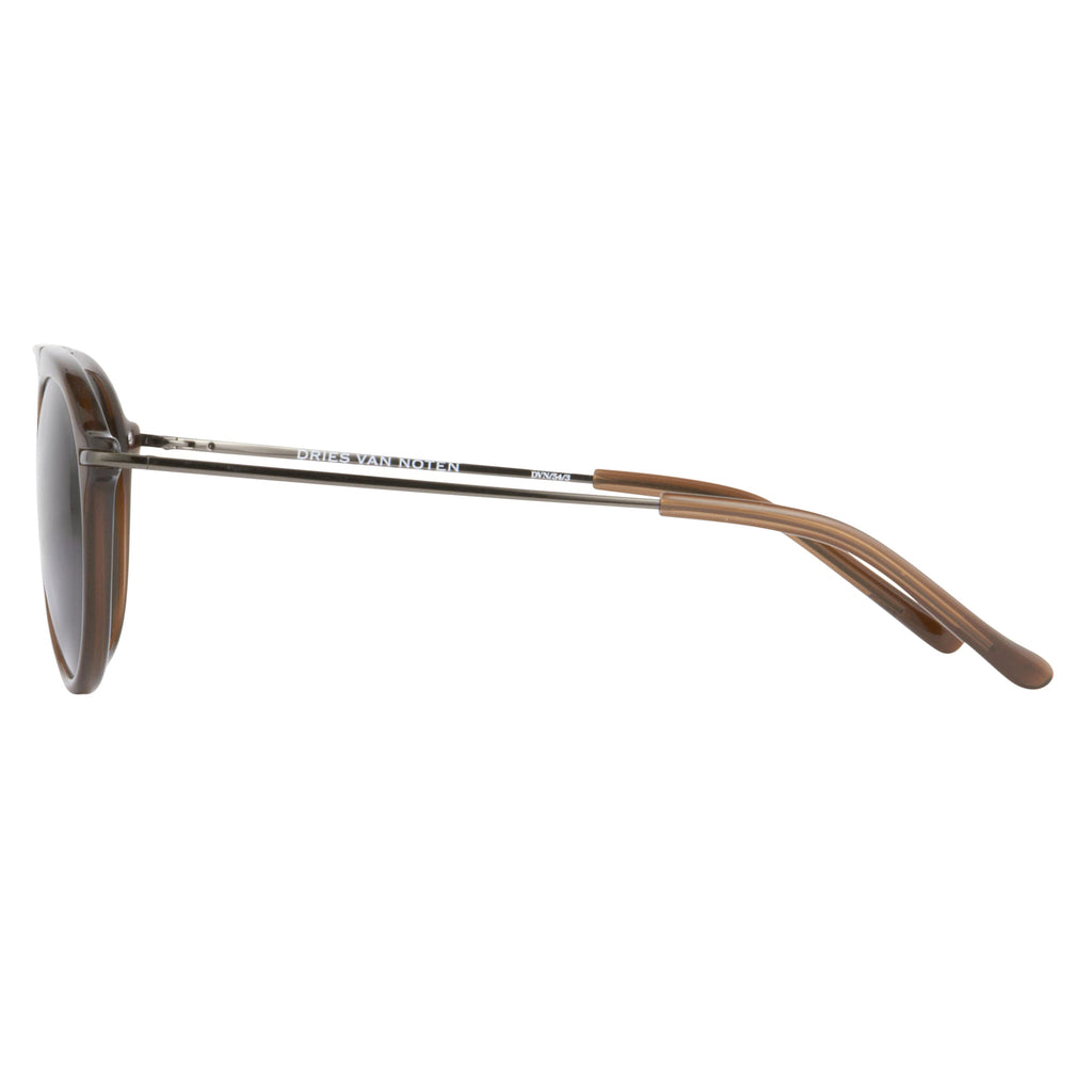 Dries Van Noten Unisex Round Grey Sunglasses